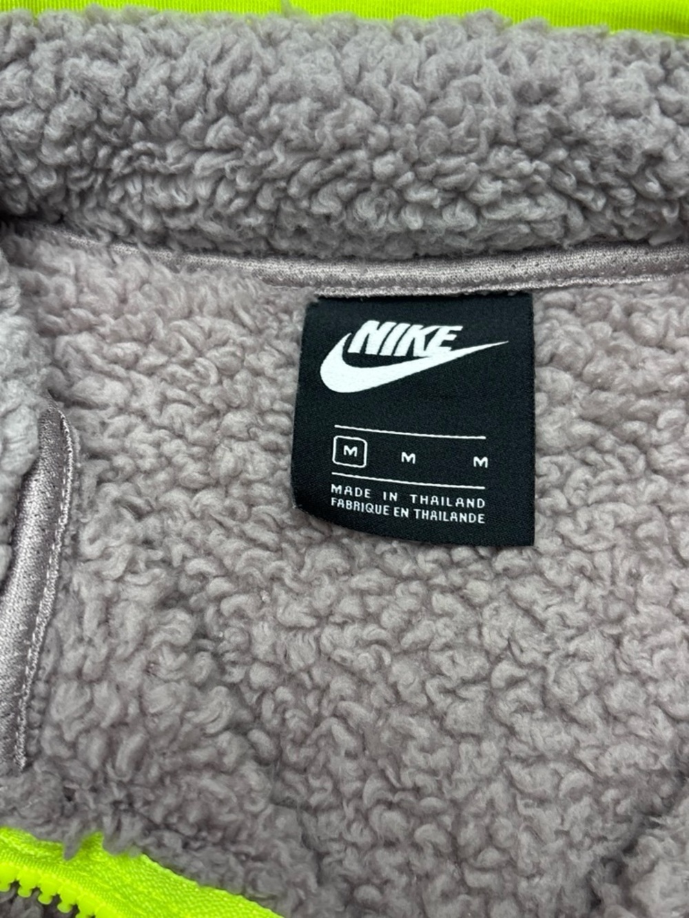 Nike Sportswear Sherpa Fleece Cropped Quarter Zip - Medium - Picture 3 of 4